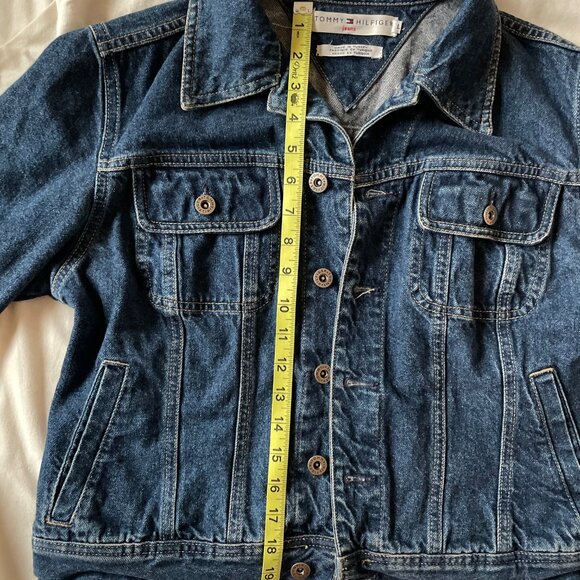 Tommy Hilfiger Jeans Denim Jacket with Logo Sleeve Detailing and Buttons - Picture 8 of 8